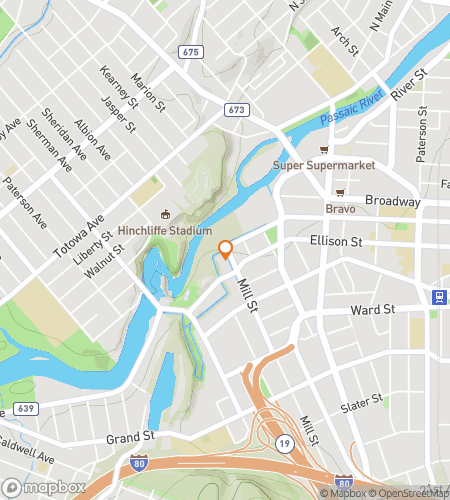 Map of scavenger hunt walking tour for Paterson‘s Poppin‘ Pursuit