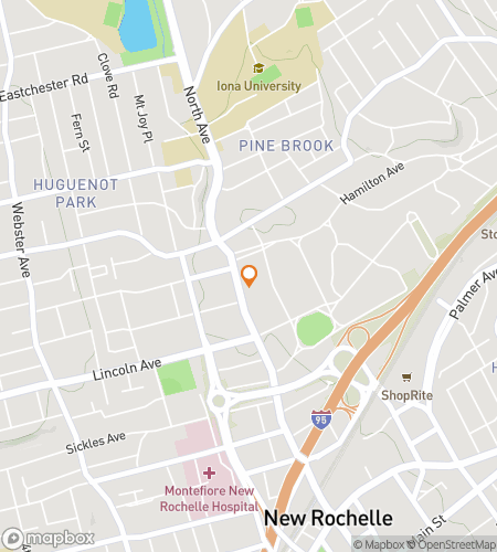 Map of scavenger hunt walking tour for Rochelle the Dice! The Coastal New Rochelle Hunt