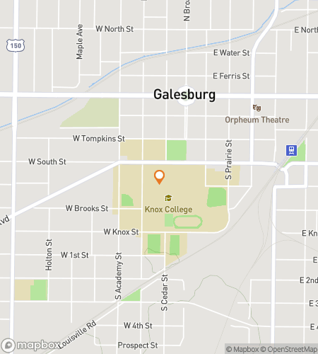 Map of scavenger hunt walking tour for Fox-trot for Clues&colon; Knox  College Sleuth Adventure