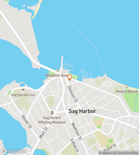 Map of scavenger hunt walking tour for Sag Harbor Seaside Scavenger Sprint