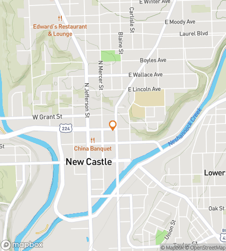 Map of scavenger hunt walking tour for New Castle Scavenger Hunt