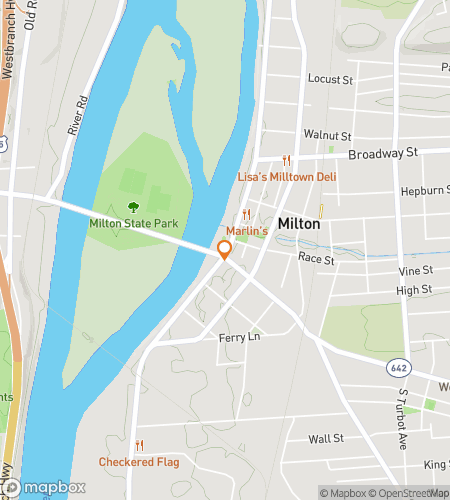 Map of scavenger hunt walking tour for Milton‘s Marvelous Mischief Hunt