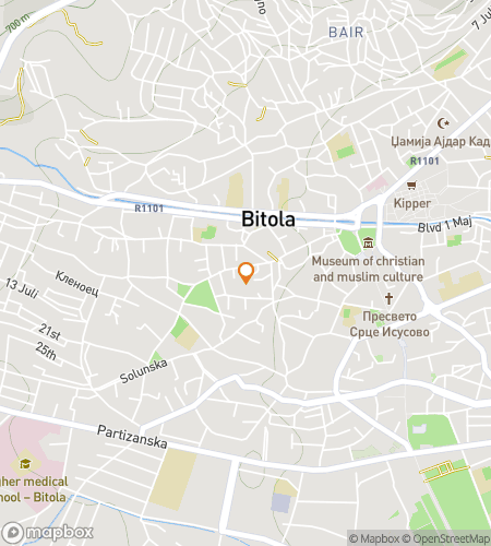 Map of scavenger hunt walking tour for Whispers of the Bazaar: Secrets Beneath Bitola’s Stones