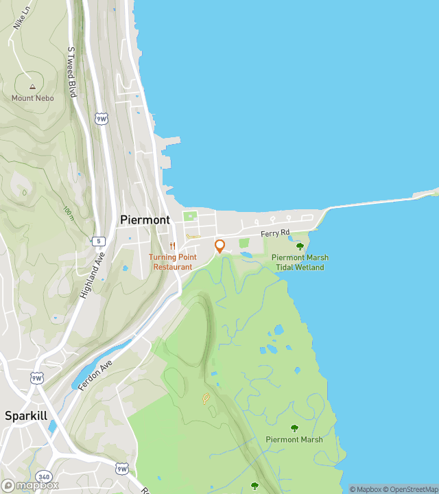 Kaart van de speurtocht wandelroute voor Piermont's Puzzling Pursuit