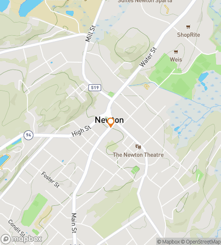 Map of scavenger hunt walking tour for Newton‘s Jolly Jaunt Adventure