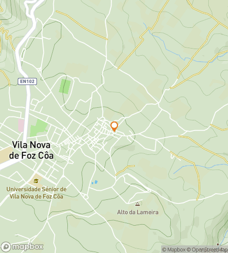 Map of scavenger hunt walking tour for Rocks&comma; Rivers & Ancient Secrets of Foz C&ocirc;a