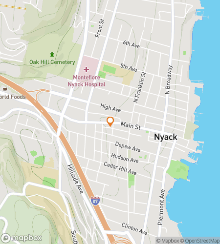 Nyack Scavenger Hunt için keşif yürüyüşü haritası