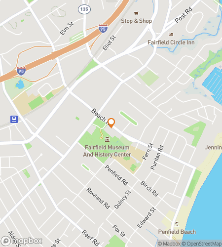 Map of scavenger hunt walking tour for Fairfield‘s Fantastic Finds Frolic