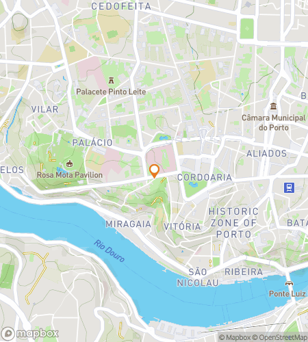 Map of scavenger hunt walking tour for The Cursed Stones of Porto