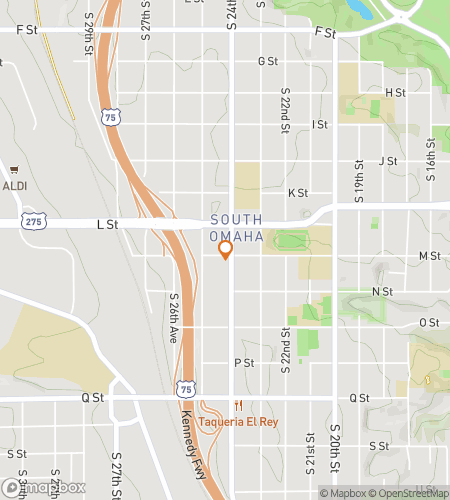 Hartă tur de mers pe jos cu vânătoare de comori pentru South Omaha: Scurry în Lotul de Stocare