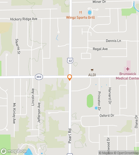 Mapa spacerowej gry terenowej "Brunswick Hometown Legends & Local Flavor"