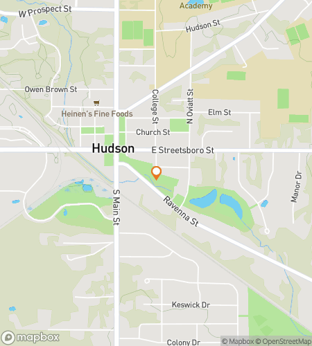 Map of scavenger hunt walking tour for The Great Hudson Hunt-Off