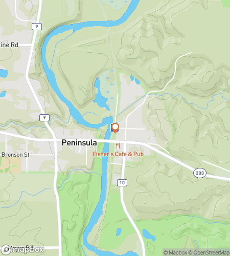 Map of scavenger hunt walking tour for Hudson Ghost Hunt