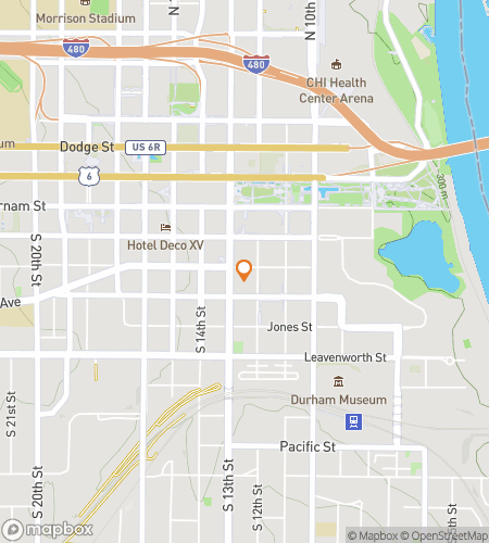 Map of scavenger hunt walking tour for Oh My Omaha!