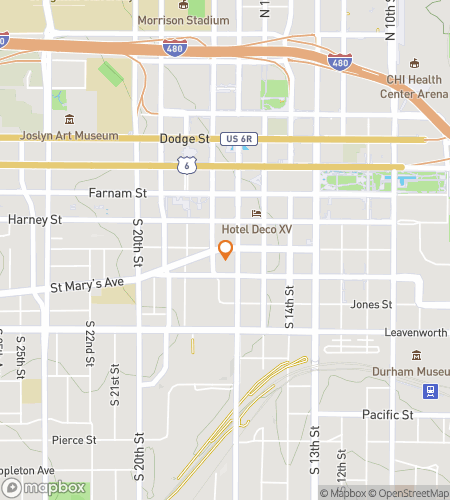 Map of scavenger hunt walking tour for Omaha’s Glorious Gateway