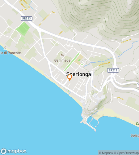 Map of scavenger hunt walking tour for Beach, Please!: The Sunlit Sperlonga Quest