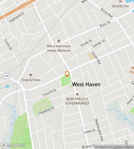 Map of scavenger hunt walking tour for West Haven Whimsical Wonders Hunt