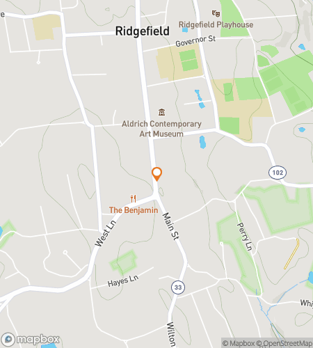 Map of scavenger hunt walking tour for Revolutionary Rumors: The Ridgefield Secret Safari