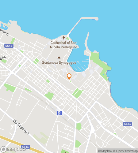 Map of scavenger hunt walking tour for Trani-smission: Secrets of the Adriatic