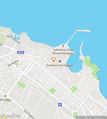 Map of scavenger hunt walking tour for Trani-smission: Secrets of the Adriatic