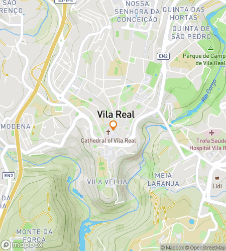 Карта пешеходного тура с квестом для Vila Real Scavenger Hunt