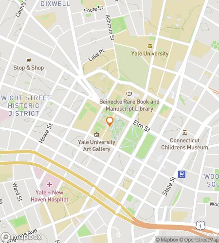 Map of scavenger hunt walking tour for Phantoms of the Elm City