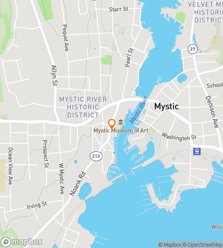 מפה של סיור הליכה של חיפוש אוצרות עבור חיפוש הברים של מיסטיק&comma; קונטיקט