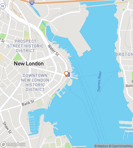 Hartă pentru turul pietonal de vânătoare de comori "Whale of a Time Treasure Hunt"