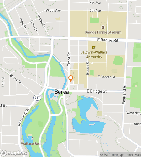 Térkép a gyalogos körsétához a Baldwin Wallace-i Stingers & Sleuths számára