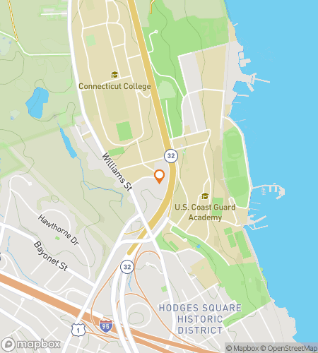 Карта пешеходного квеста Semper Paratus: USCGA Hunt