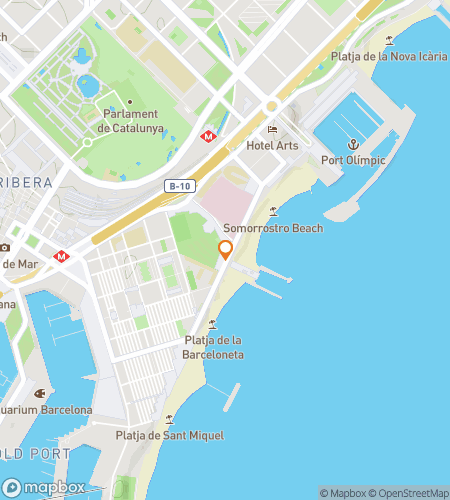 Hartă tur de plimbare cu vânătoare de comori pentru Bonanza Hunt din Barceloneta