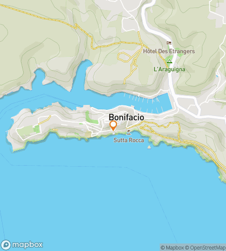 Map of scavenger hunt walking tour for Cliffs of Legend: The Bonifacio Quest