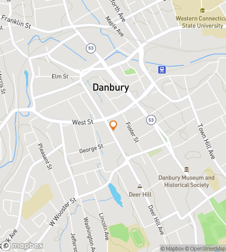Map of scavenger hunt walking tour for Danbury scavenger hunt