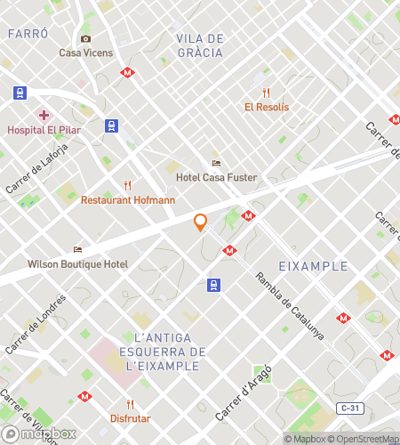 Map of scavenger hunt walking tour for Barcelona Catalan Audio Tour Adventure