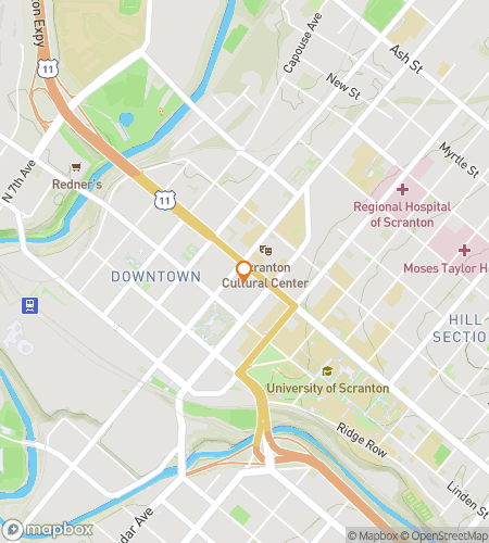 Map of scavenger hunt walking tour for The Electric City