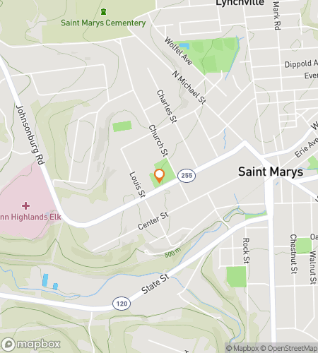 Map of scavenger hunt walking tour for Good Grace, Great Places: The St. Marys Discovery Chase