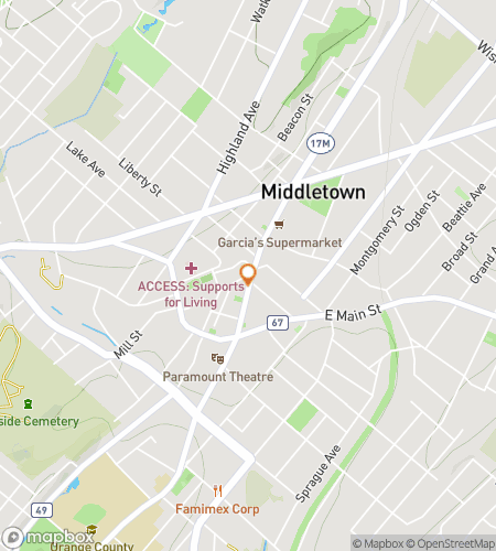 Map of scavenger hunt walking tour for Middletown‘s Marvelous Mystery Hunt