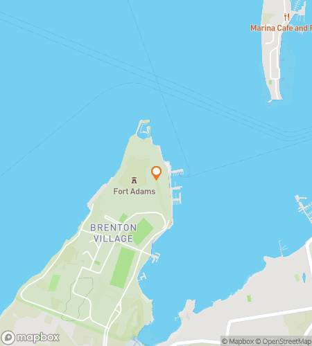 Map of scavenger hunt walking tour for Fortune Hunters: The Fort Adams Adventure