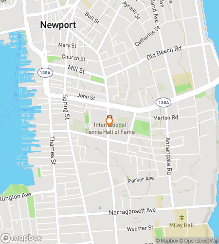 Map of scavenger hunt walking tour for Salve Regina University Hunt