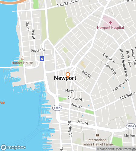 Map of scavenger hunt walking tour for Newport’s History in a New Light 
