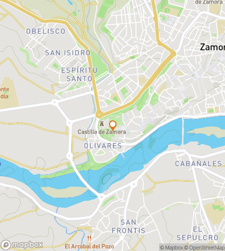 Map of scavenger hunt walking tour for Zamora the Merrier: A Medieval Clue Quest