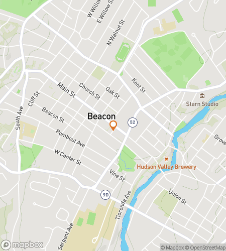 Map of scavenger hunt walking tour for Beacon‘s Bacon of a Hunt!