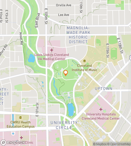 Map of scavenger hunt walking tour for  Case Western Reserve University Scavenger Hunt