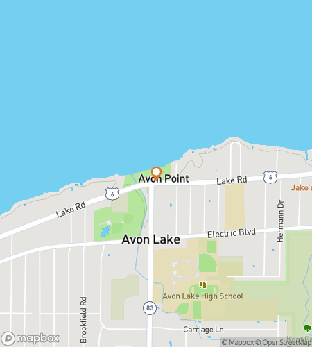 Map of scavenger hunt walking tour for Avon a Good Time&excl;&colon; The Lakeside Avon Lake Hunt