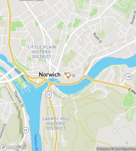 Map of scavenger hunt walking tour for Norwich scavenger hunt