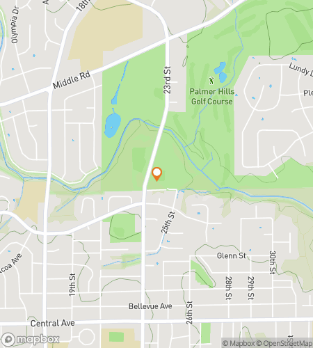 Map of scavenger hunt walking tour for Bettendorf the Record: The Officially Fun Hunt