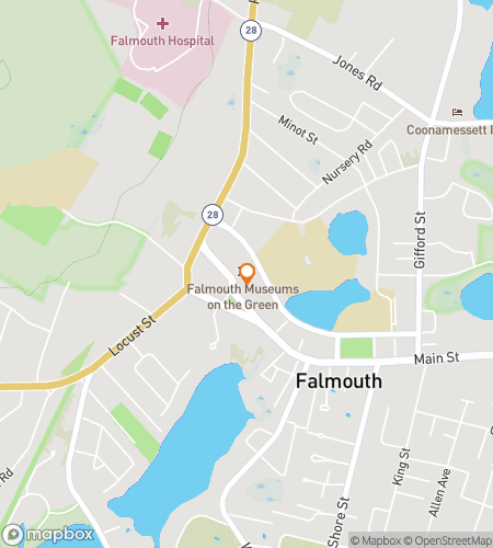 Map of scavenger hunt walking tour for Salt & Sentiment&colon; The Falmouth Village Quest