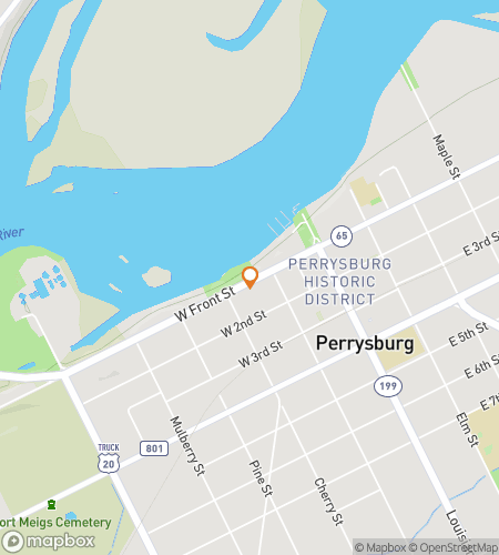 Map of scavenger hunt walking tour for An Exciting Perrysburg Expedition