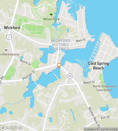 Térkép a Wickford Wharf Wonders Hunt felfedező túrájához