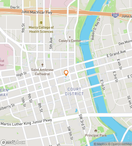 Map of scavenger hunt walking tour for Downtown Riverwalk Riddle Romp